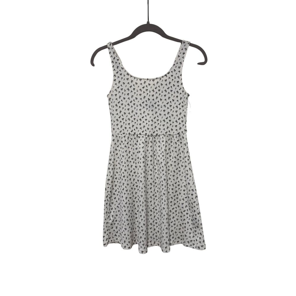 H&M XS White Black Palm Tree Pattern Tank Dress - Picture 2 of 9